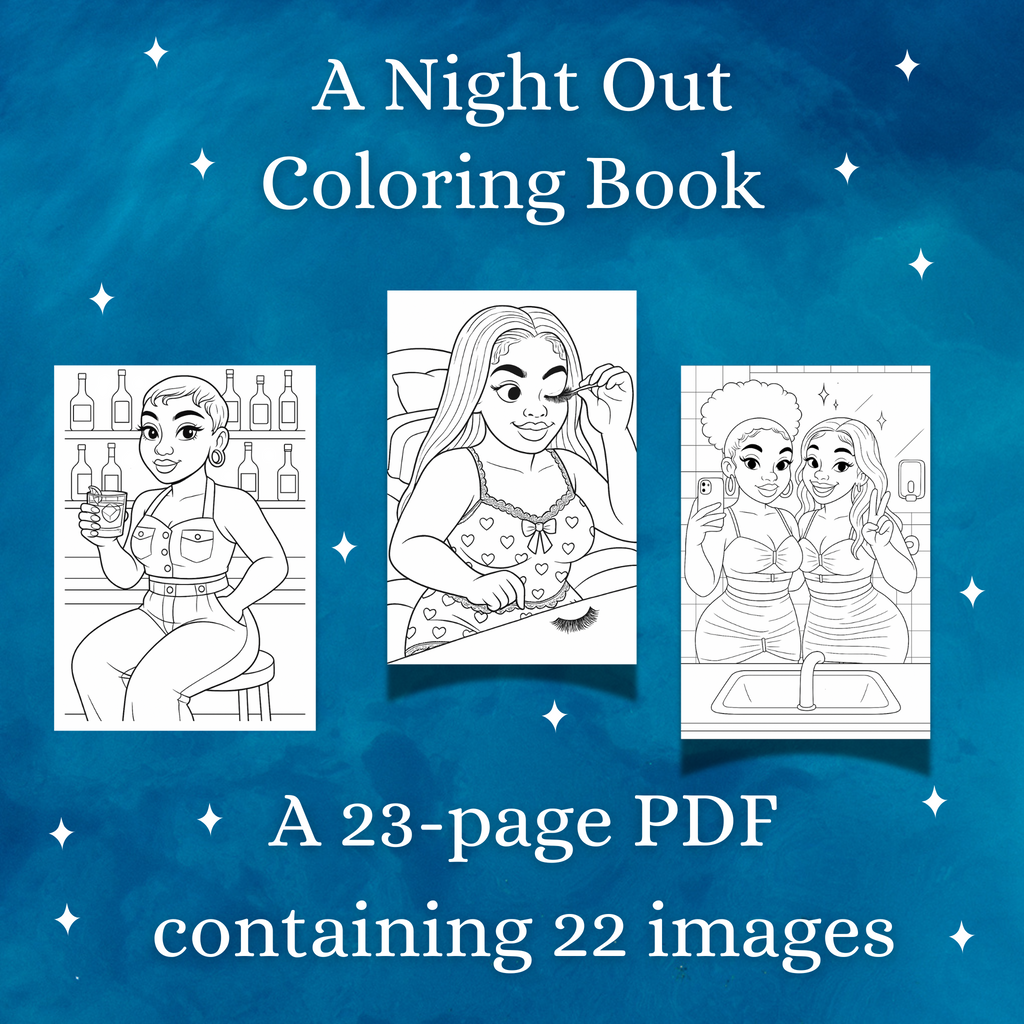 Printable A Night Out Coloring Book