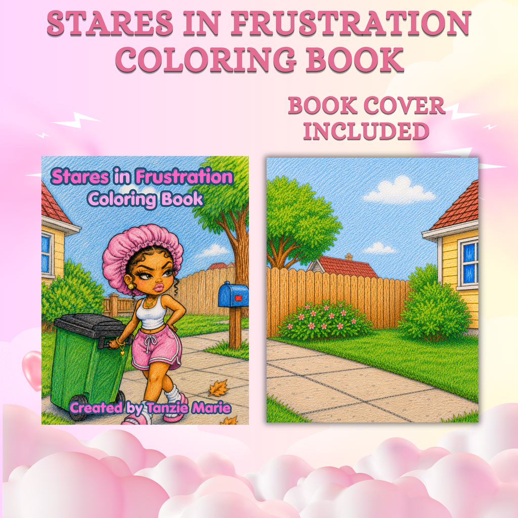 Printable Stares in Frustation Coloring Book