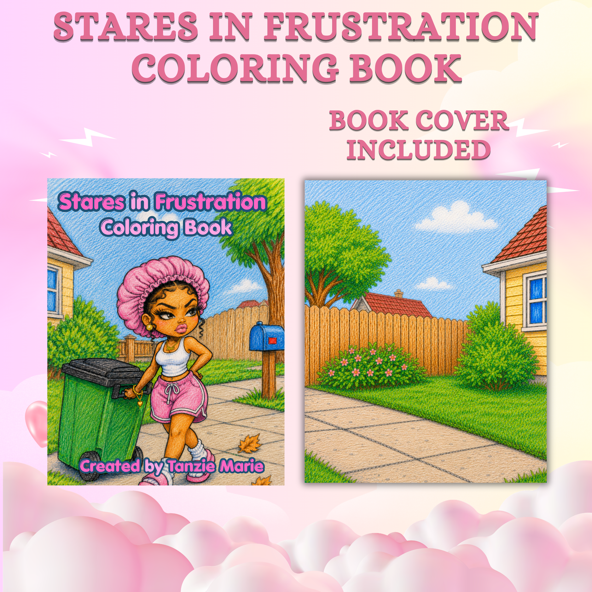 Printable Stares in Frustation Coloring Book