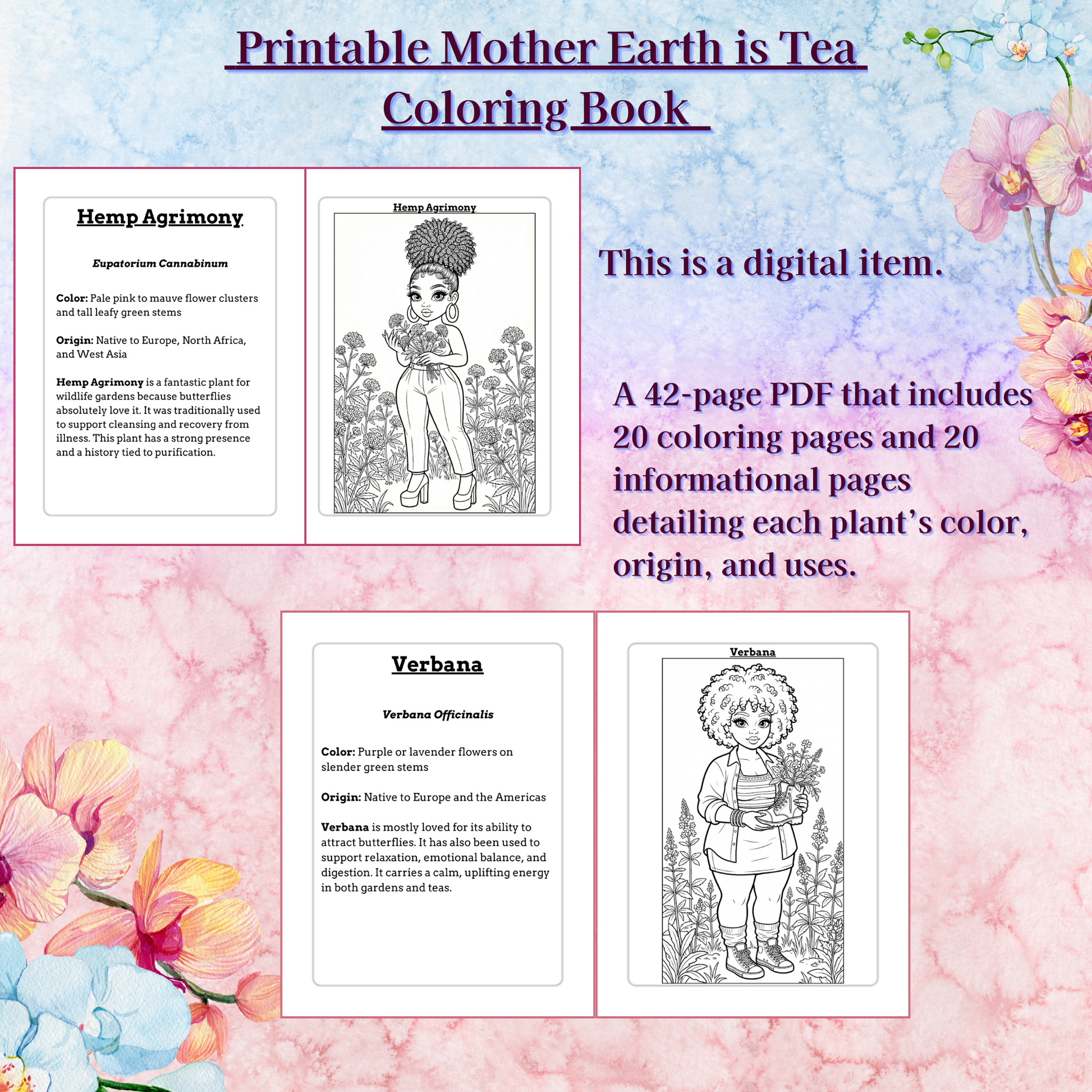 Printable Mother Earth is Tea | Digital Item
