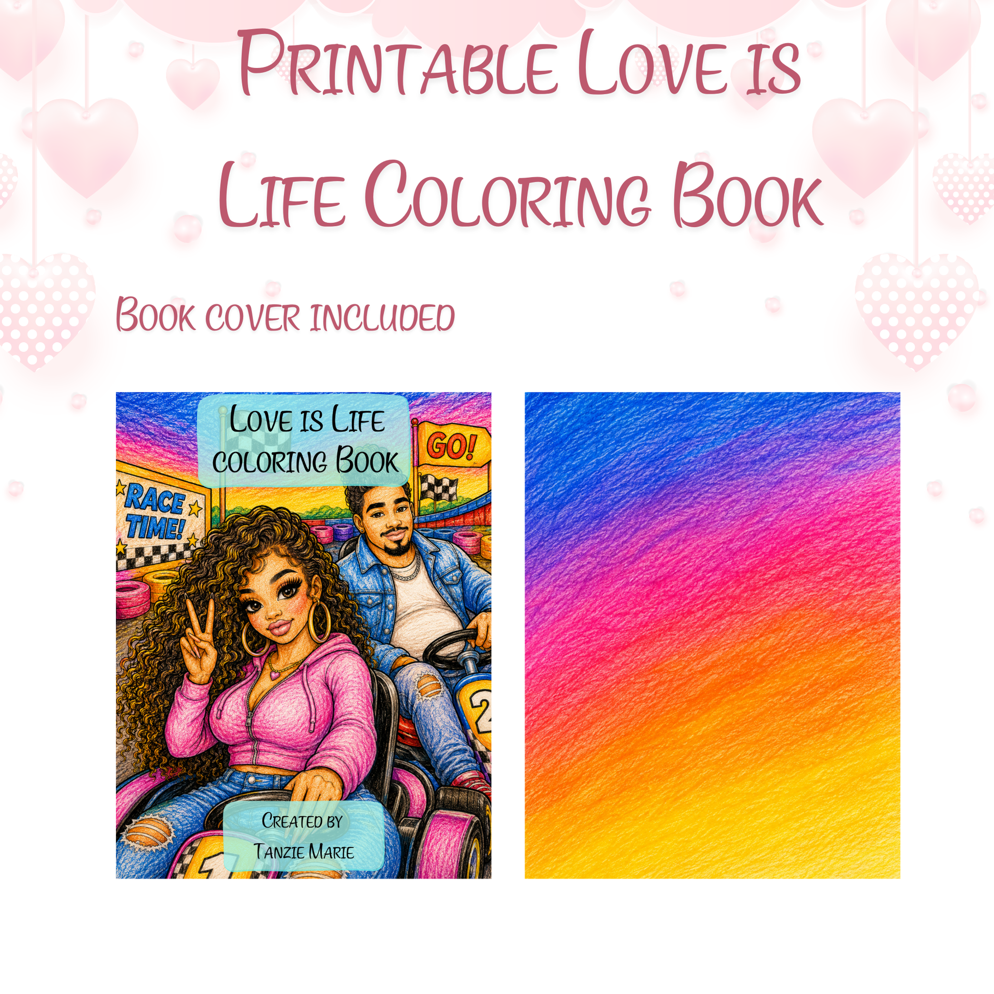 Printable Love is Life Coloring Book