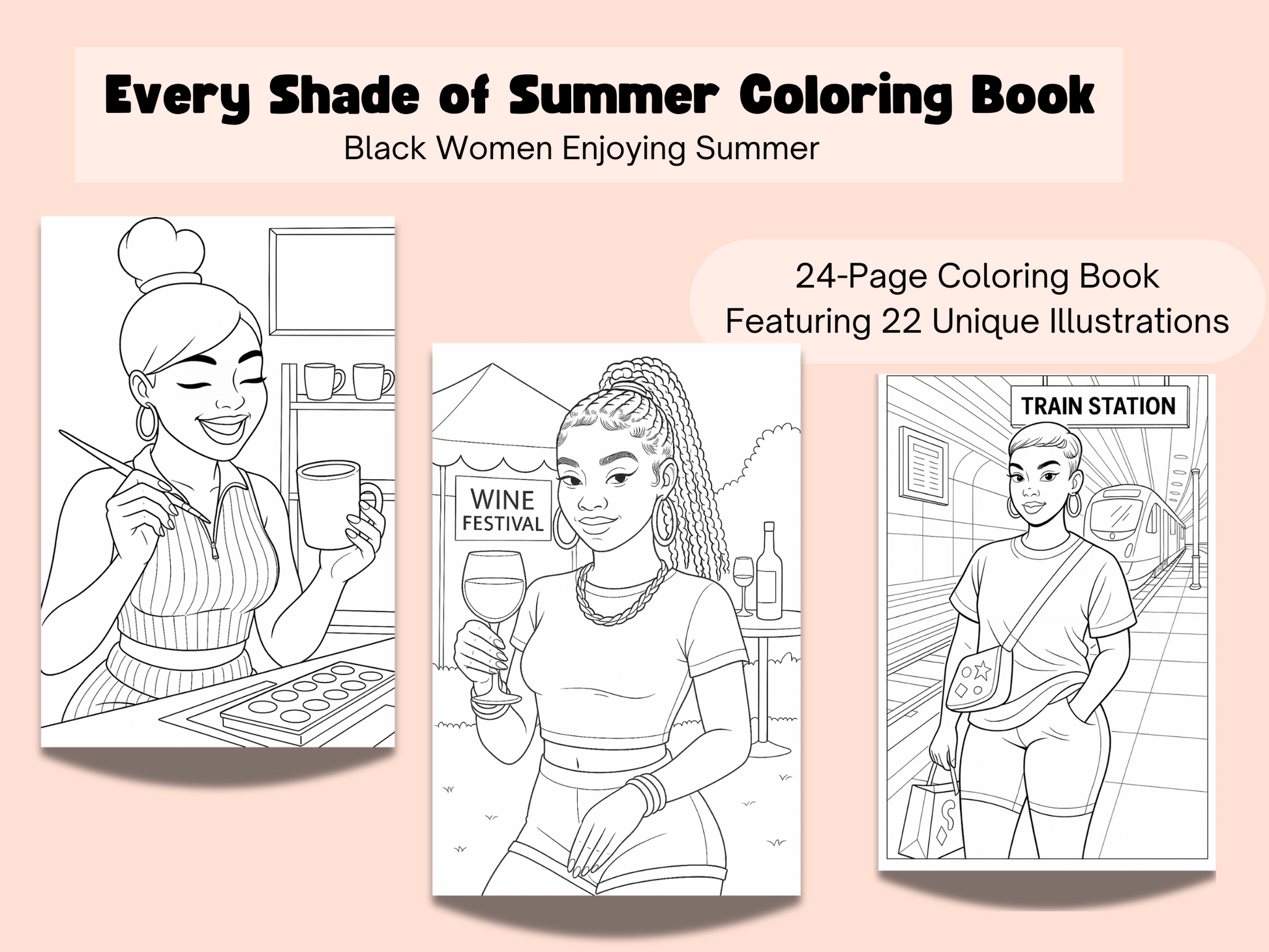 Printable Every Shade of Summer Coloring Book