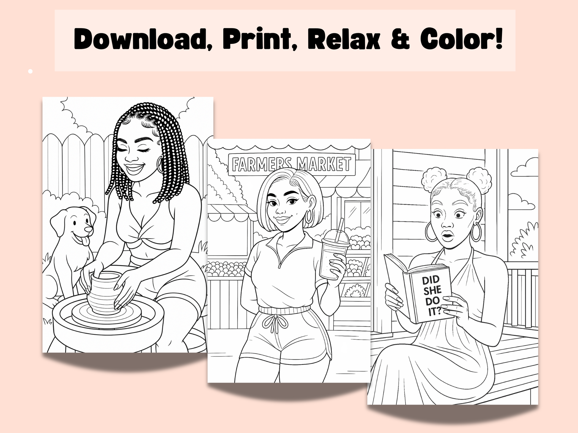 Printable Every Shade of Summer Coloring Book